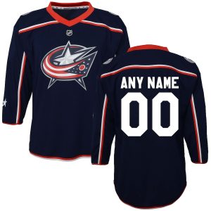 Preschool Columbus Blue Jackets Navy Home Replica Custom Jersey