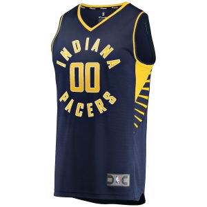 Men’s Indiana Pacers Fanatics Branded Navy Fast Break Custom Replica Jersey – Icon Edition