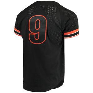 Men’s San Francisco Giants Matt Williams Mitchell & Ness Black Cooperstown Collection Mesh Batting Practice Button-Up Jersey