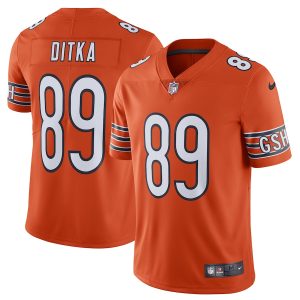 Men’s Chicago Bears Mike Ditka Nike Orange Alternate Vapor Untouchable Limited Retired Player Jersey