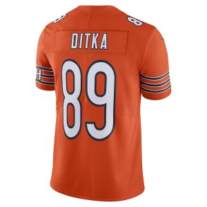 Men’s Chicago Bears Mike Ditka Nike Orange Alternate Vapor Untouchable Limited Retired Player Jersey