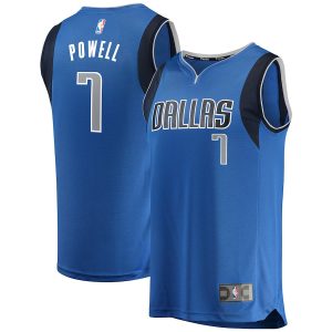 Men’s Dallas Mavericks Dwight Powell Fanatics Branded Blue Fast Break Replica Team Color Player Jersey – Icon Edition