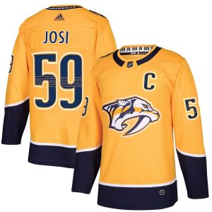 Men’s Nashville Predators Roman Josi adidas Gold Home Authentic Player Jersey