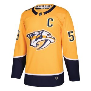 Men’s Nashville Predators Roman Josi adidas Gold Home Authentic Player Jersey