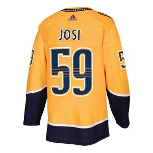 Men’s Nashville Predators Roman Josi adidas Gold Home Authentic Player Jersey