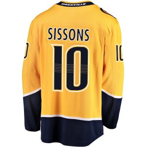 Men’s Nashville Predators Colton Sissons Fanatics Branded Gold Breakaway Player Jersey