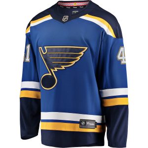 Men’s St. Louis Blues Robert Bortuzzo Fanatics Branded Blue Breakaway Player Jersey