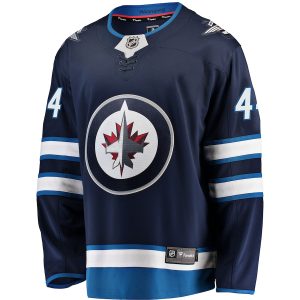 Men’s Winnipeg Jets Josh Morrissey Fanatics Branded Navy Breakaway Replica Jersey