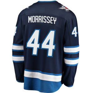 Men’s Winnipeg Jets Josh Morrissey Fanatics Branded Navy Breakaway Replica Jersey