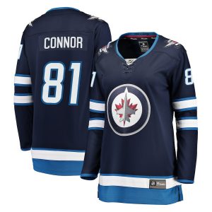 Women’s Winnipeg Jets Kyle Connor Fanatics Branded Navy Breakaway Jersey