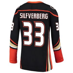 Women’s Anaheim Ducks Jakob Silfverberg Fanatics Branded Black Breakaway Jersey