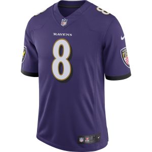 Men’s Baltimore Ravens Lamar Jackson Nike Purple Speed Machine Limited Jersey