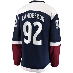 Men’s Colorado Avalanche Gabriel Landeskog Fanatics Branded Navy Premier Breakaway Player Jersey