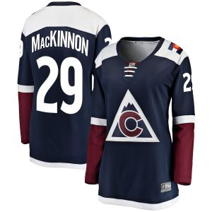 Women’s Colorado Avalanche Nathan MacKinnon Fanatics Branded Navy Alternate Breakaway Player Jersey