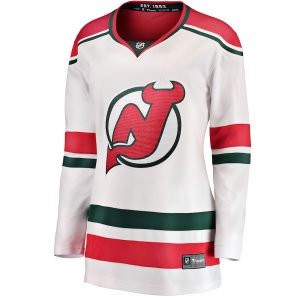 Women’s New Jersey Devils Fanatics Branded White Alternate Breakaway Jersey