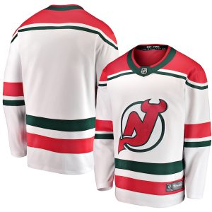 Men’s New Jersey Devils Fanatics Branded White Alternate Breakaway Jersey