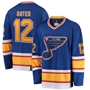 Men’s St. Louis Blues Adam Oates Fanatics Branded Blue Premier Breakaway Retired Player Jersey