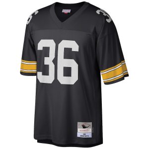 Men’s Pittsburgh Steelers Jerome Bettis Mitchell & Ness Black Big & Tall 1996 Retired Player Replica Jersey