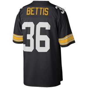 Men’s Pittsburgh Steelers Jerome Bettis Mitchell & Ness Black Big & Tall 1996 Retired Player Replica Jersey