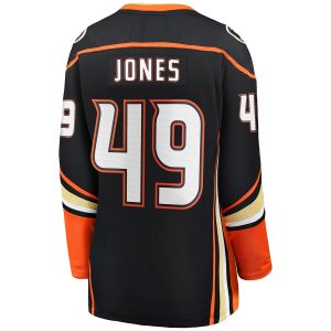 Women’s Anaheim Ducks Max Jones Fanatics Branded Black Home Breakaway Player Jersey