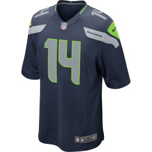 Men’s Seattle Seahawks DK Metcalf Nike College Navy Game Player Jersey