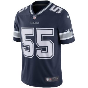 Men’s Dallas Cowboys Leighton Vander Esch Nike Navy Vapor Limited Jersey