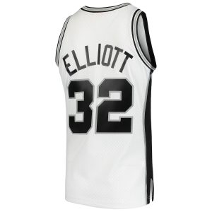 Men’s San Antonio Spurs Sean Elliott Mitchell & Ness White 1998/99 Hardwood Classics Swingman Jersey