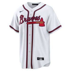 Men’s Atlanta Braves Nike White Home Replica Team Jersey