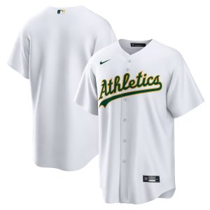 Men’s Oakland Athletics Nike White Home Replica Team Jersey