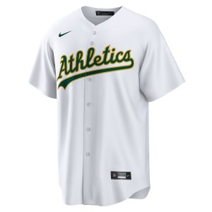 Men’s Oakland Athletics Nike White Home Replica Team Jersey