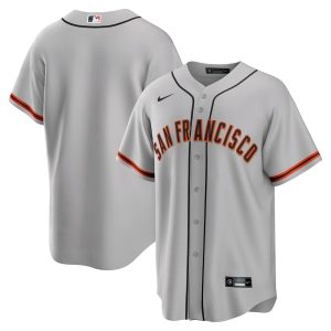 Men’s San Francisco Giants Nike Gray Road Replica Team Jersey