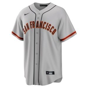 Men’s San Francisco Giants Nike Gray Road Replica Team Jersey