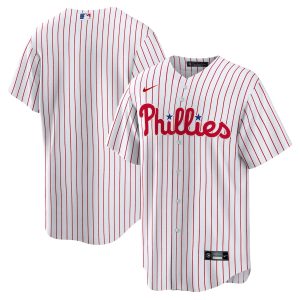 Men’s Philadelphia Phillies Nike White Home Replica Team Jersey