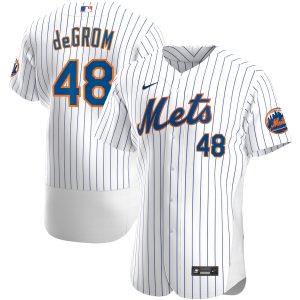 Men’s New York Mets Jacob deGrom Nike White Home Authentic Player Jersey