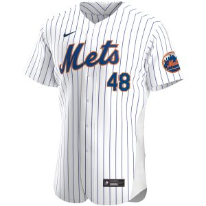 Men’s New York Mets Jacob deGrom Nike White Home Authentic Player Jersey