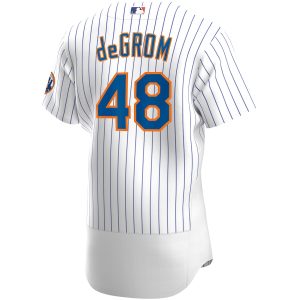 Men’s New York Mets Jacob deGrom Nike White Home Authentic Player Jersey