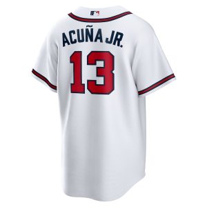 Men’s Atlanta Braves Ronald Acuna Jr. Nike White Home Replica Player Name Jersey