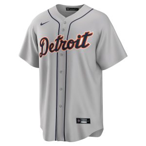 Men’s Detroit Tigers Miguel Cabrera Nike Gray Road Replica Player Name Jersey