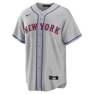 Men’s New York Mets Jacob deGrom Nike Gray Road Replica Player Name Jersey