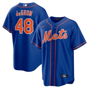 Men’s New York Mets Jacob deGrom Nike Royal Alternate Replica Player Name Jersey