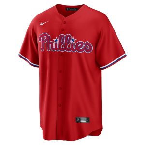 Men’s Philadelphia Phillies Bryce Harper Nike Red Alternate Replica Player Name Jersey