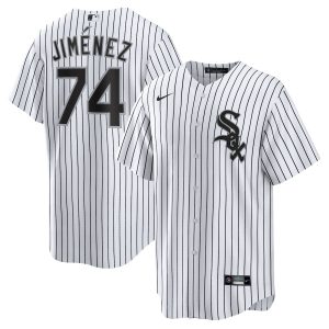 Men’s Chicago White Sox Eloy Jimenez Nike White Home Replica Player Name Jersey