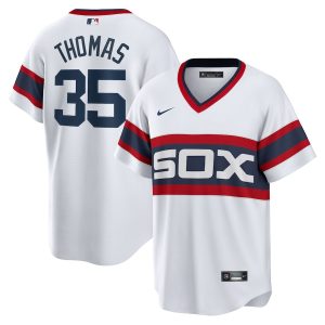 Men’s Chicago White Sox Frank Thomas Nike White Home Cooperstown Collection Player Jersey