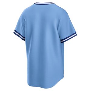 Men’s Kansas City Royals Nike Light Blue Road Cooperstown Collection Team Jersey