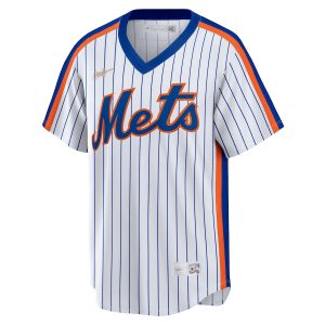 Men’s New York Mets Nike White Home Cooperstown Collection Team Jersey