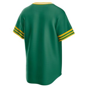 Men’s Oakland Athletics Nike Kelly Green Road Cooperstown Collection Team Jersey