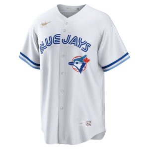 Men’s Toronto Blue Jays Nike White Home Cooperstown Collection Team Jersey