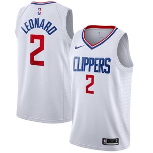 Men’s LA Clippers Kawhi Leonard Nike White 2019/2020 Swingman Jersey – Association Edition