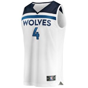 Men’s Minnesota Timberwolves Jaylen Nowell Fanatics Branded White Fast Break Replica Jersey – Association Edition