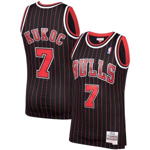 Men’s Chicago Bulls Toni Kukoc Mitchell & Ness Black 1995/96 Hardwood Classics Swingman Jersey